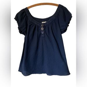 Girl Krazy Navy Blue Top Size XL